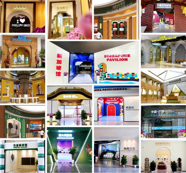 中國—東盟特色商品匯聚中心展館一覽。 中新物流園供圖
