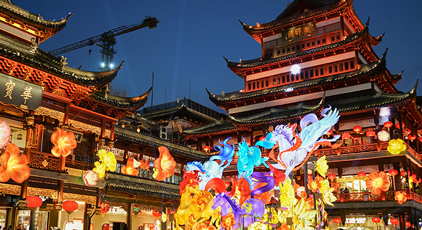 上海:豫園馬年燈會(huì)流光溢彩